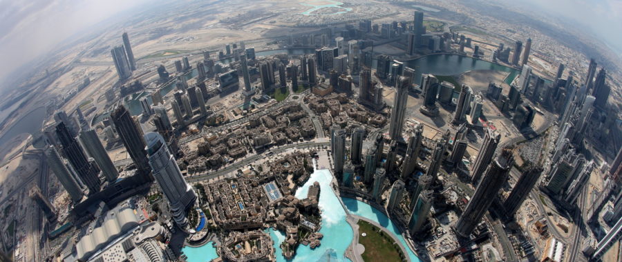 Widok z wieżowca Burj Khalifa