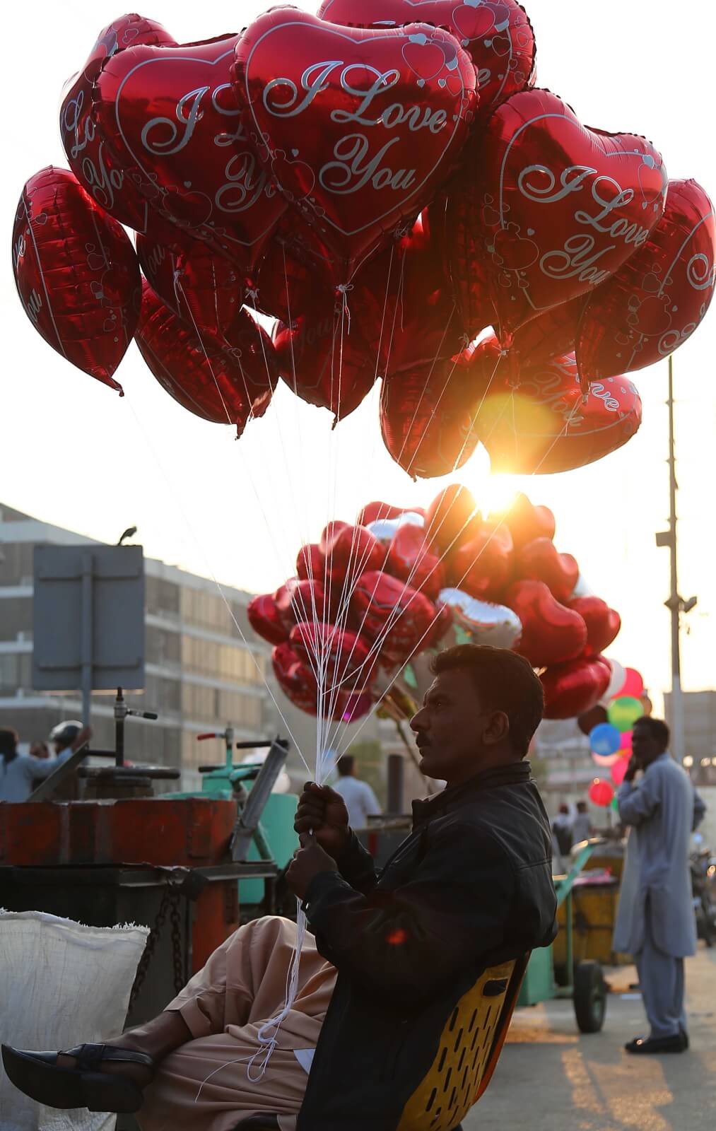 Portest anty-walentynowy w Pakistanie fot. EPA/SHAHZAIB AKBER