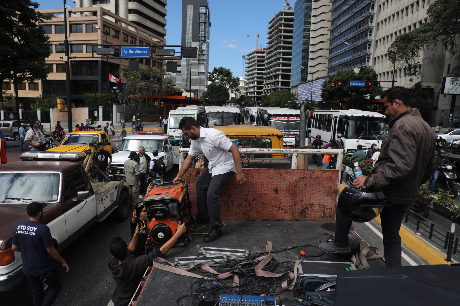Kryzys w Wenezueli. fot. EPA/MIGUEL GUTIERREZ