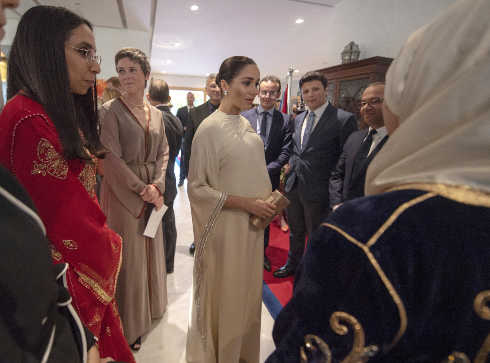 Meghan, księżna Sussex, podczas wizyty w Maroku. Fot. PAP/EPA/ARTHUR EDWARDS / POOL