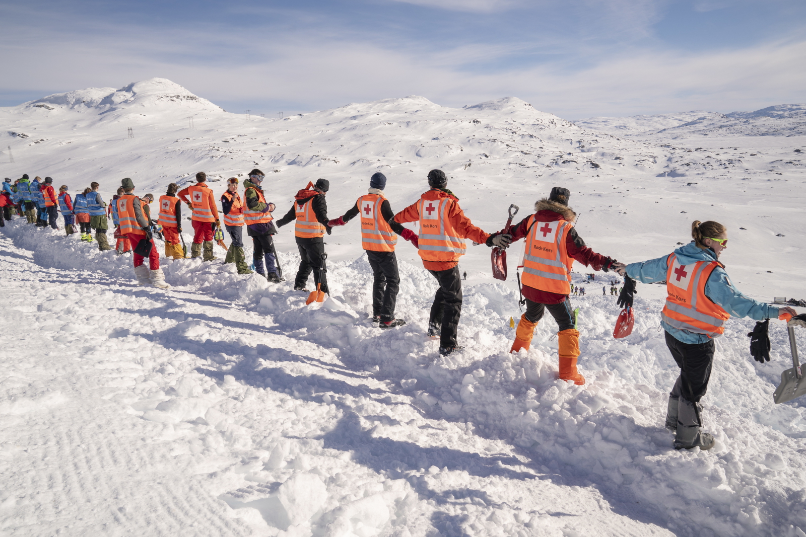 Ćwiczenia ratowników Czerwonego Krzyża w Norwegii EPA/HEIKO JUNGE