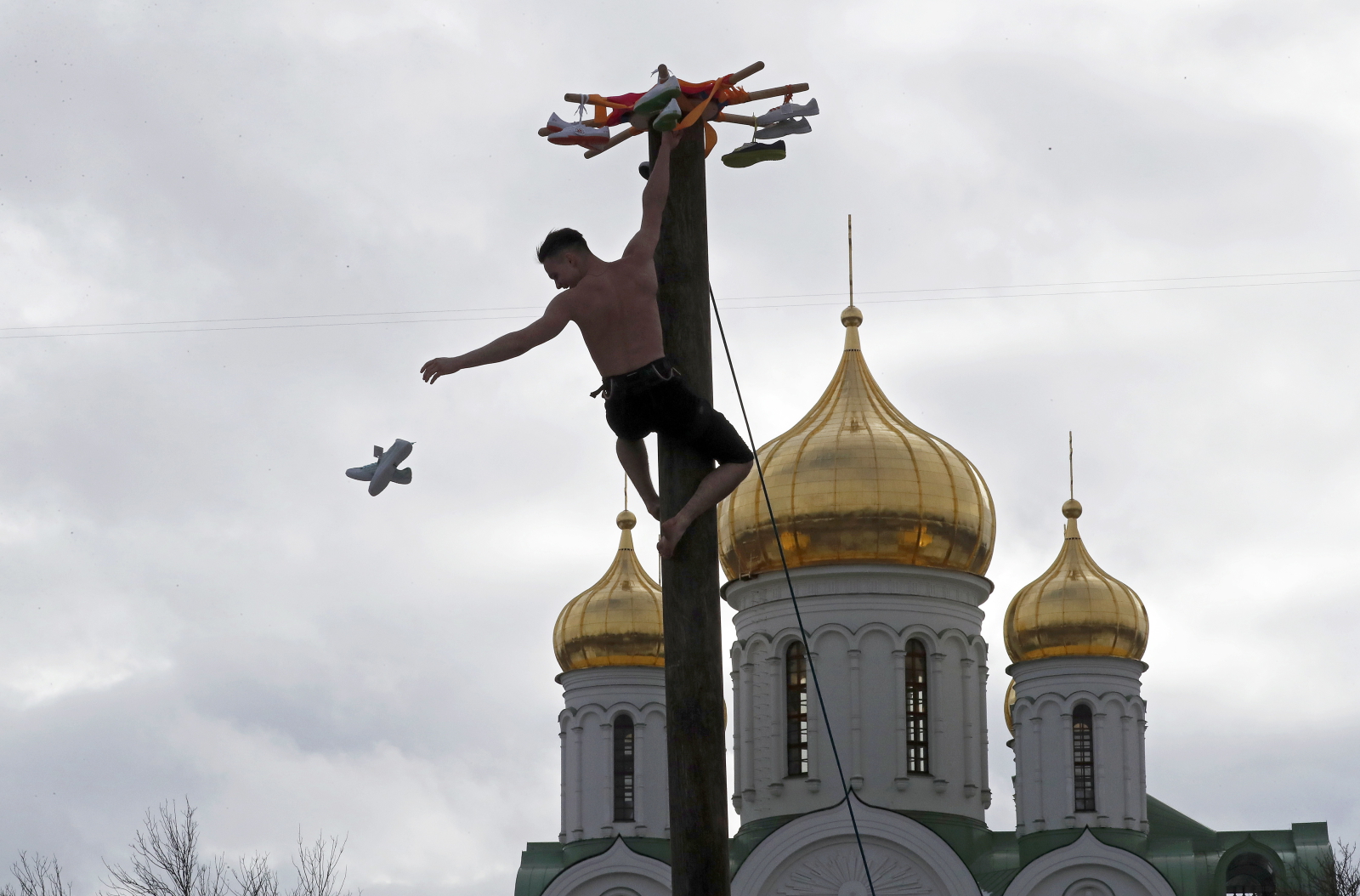 Obchody Maslenicy w Sankt Petersburgu. Fot. PAP/EPA/ANATOLY MALTSEV