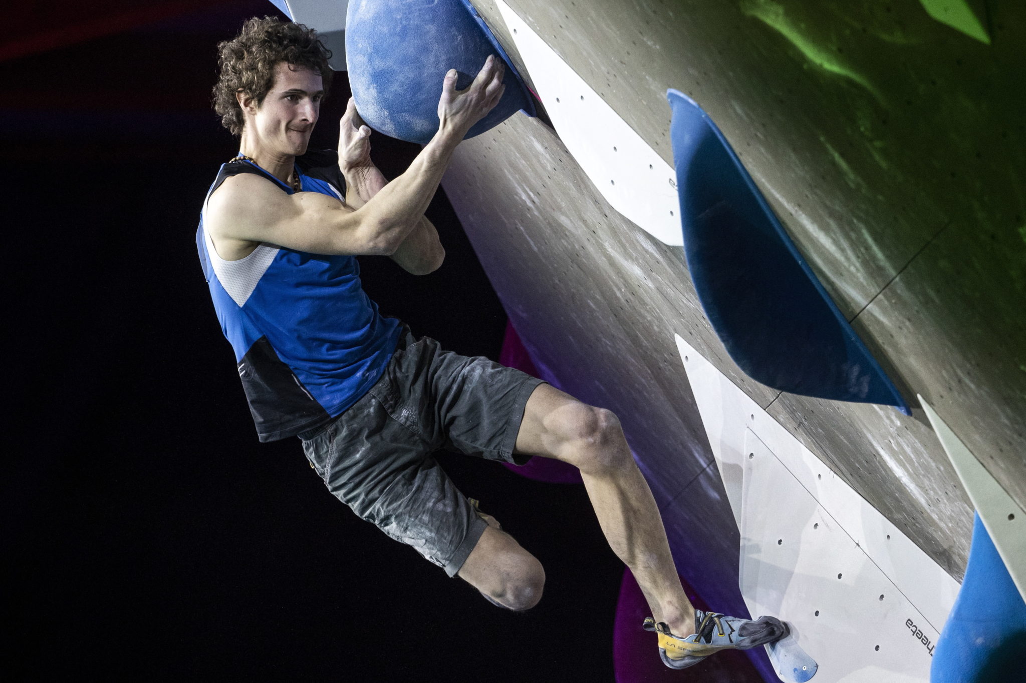 Szwajcaria: finał boulderingu mężczyzn w Pucharze Świata w wspinaczce IFSC, fot. ALEXANDRA WEY, PAP/EPA  