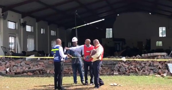 zawalił się dach kościoła Zielonoświątkowców w prowincji KwaZulu-Natal na wschodzie RPA