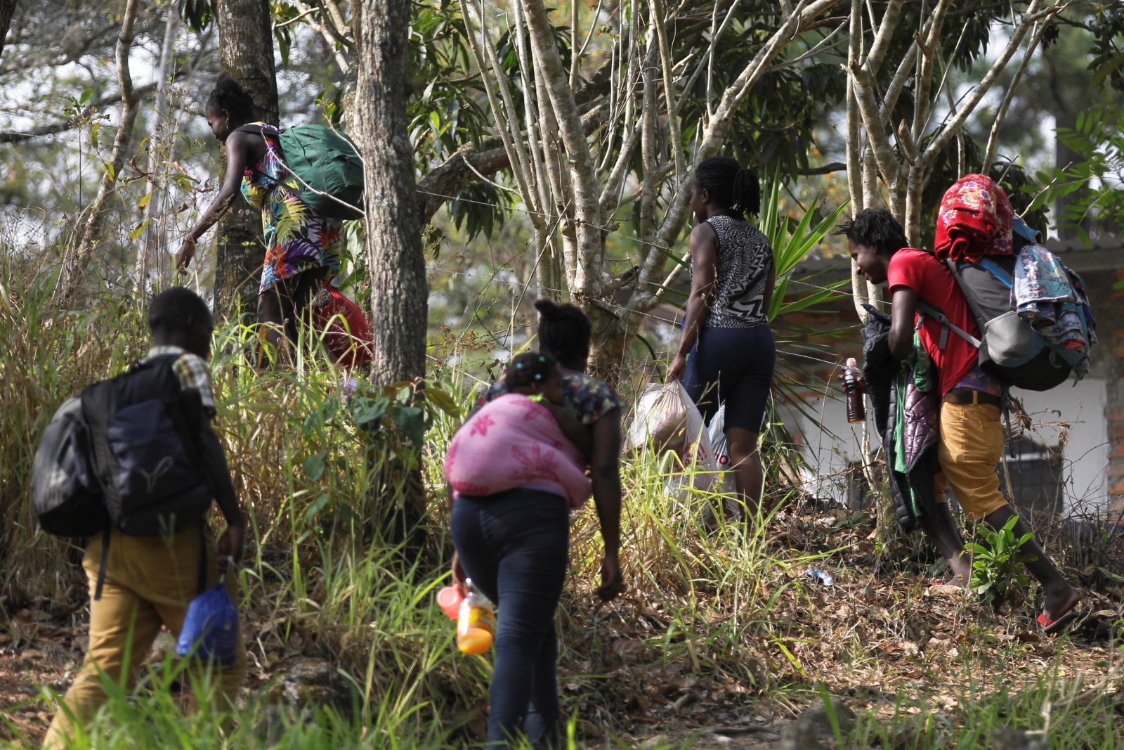 Migranci z Haiti w drodze do USA. Fot. PAP/EPA/Gustavo Amador