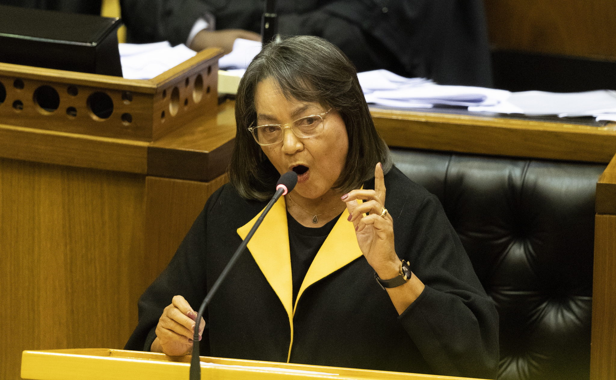 RPA, Kapsztad: To pierwsze posiedzenie po wyborach do parlamentu. To 6. kadencja od upadku apartheidu, fot. Nic Bothma, PAP/EPA