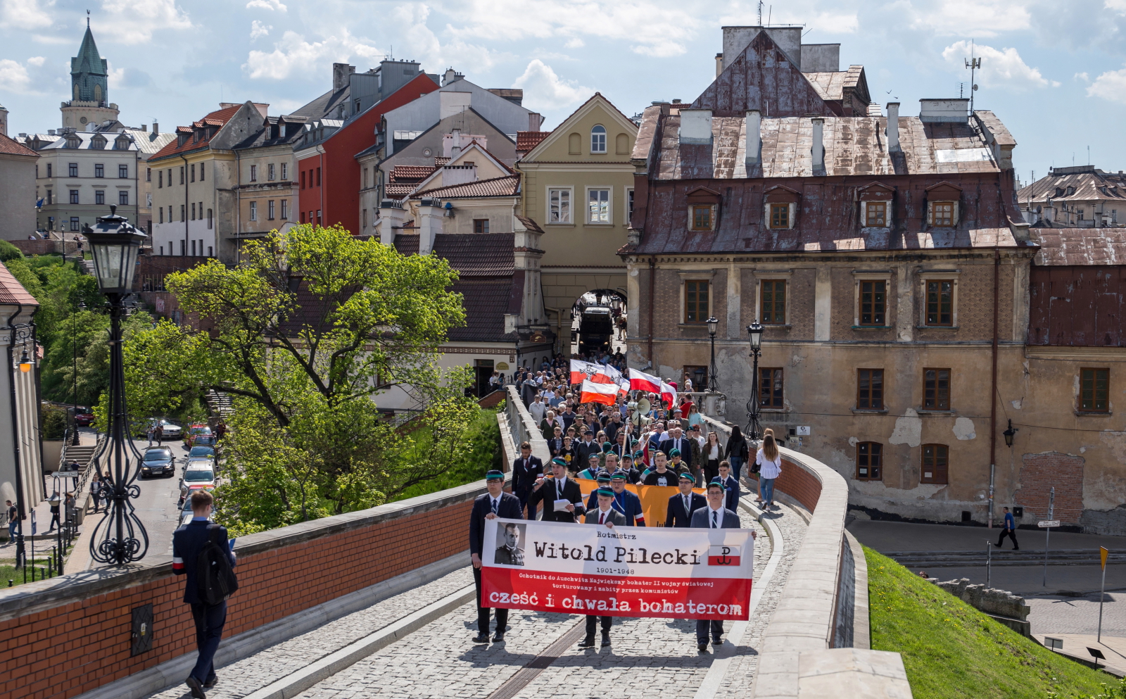 Marsz upamiętniający rotmistrza Witolda Pileckiego  przeszedł ulicami Lublina, PAP/Wojtek Jargiło