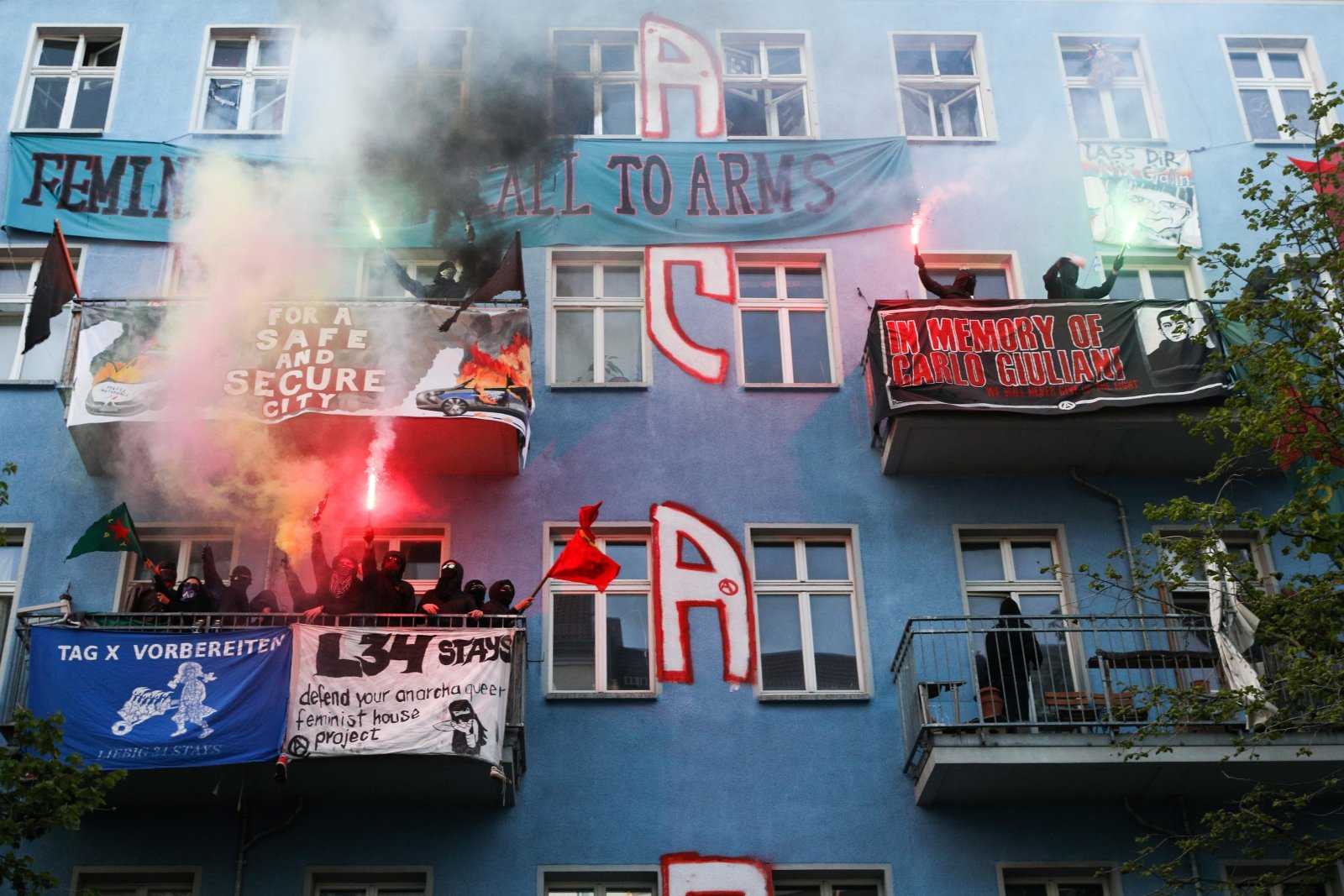 Międzynarodowy Dzień Pracy w Berlinie fot. EPA/OMER MESSINGER 
