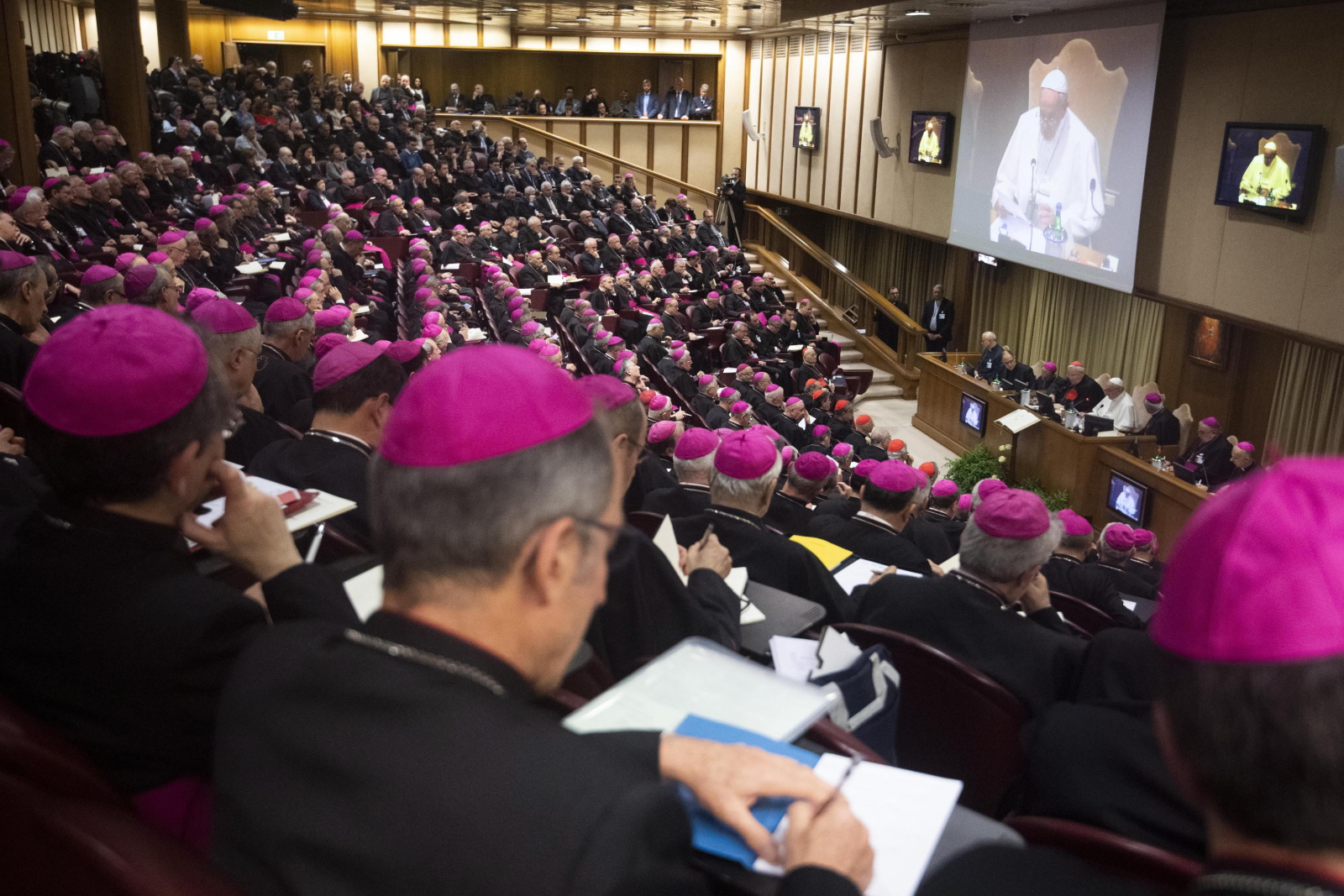 Konferencja Episkopatu Włoch z papieżem Franciszkiem w Watykanie. Fot. PAP/EPA/CLAUDIO PERI