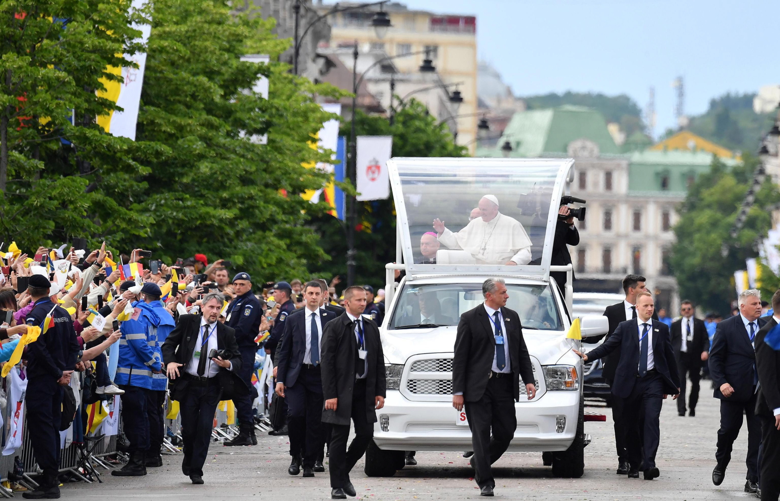 Papież w Rumunii. Fot. EPA/ETTORE FERRARI 