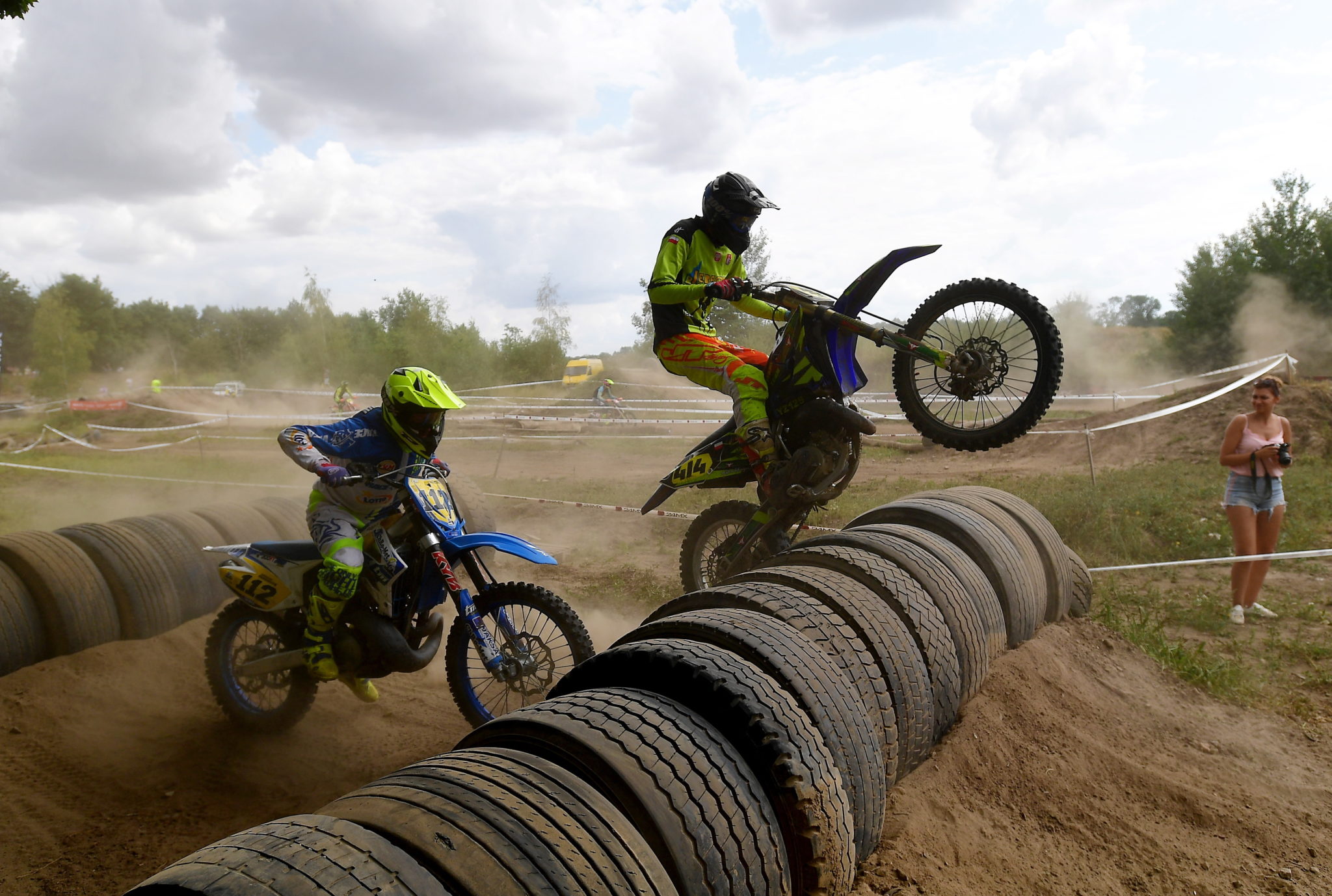 Zawody mistrzostw Polski i Pucharu Polski w motocyklowym Super Enduro, w Stargardzie, fot. Marcin Bielecki, PAP 