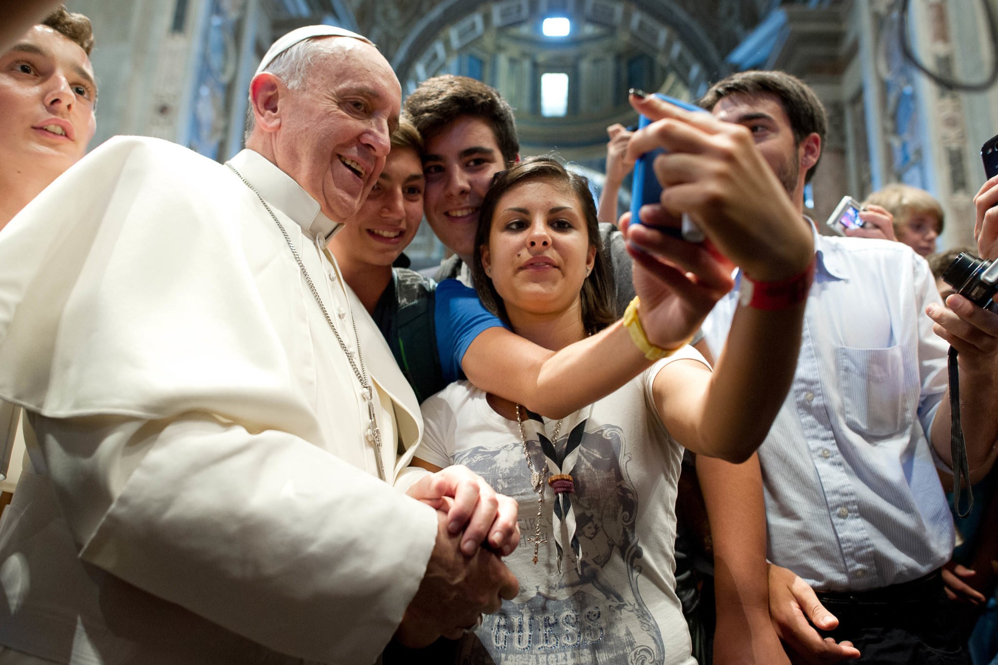 papież Franciszek selfie