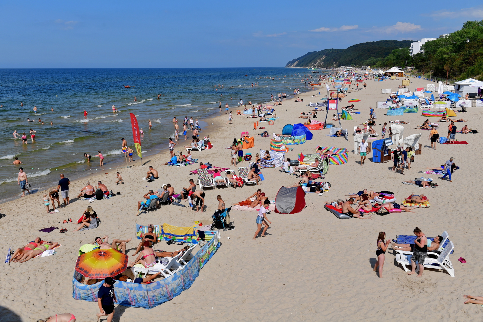 Lato w Międzyzdrojach. Fot. PAP/Marcin Bielecki