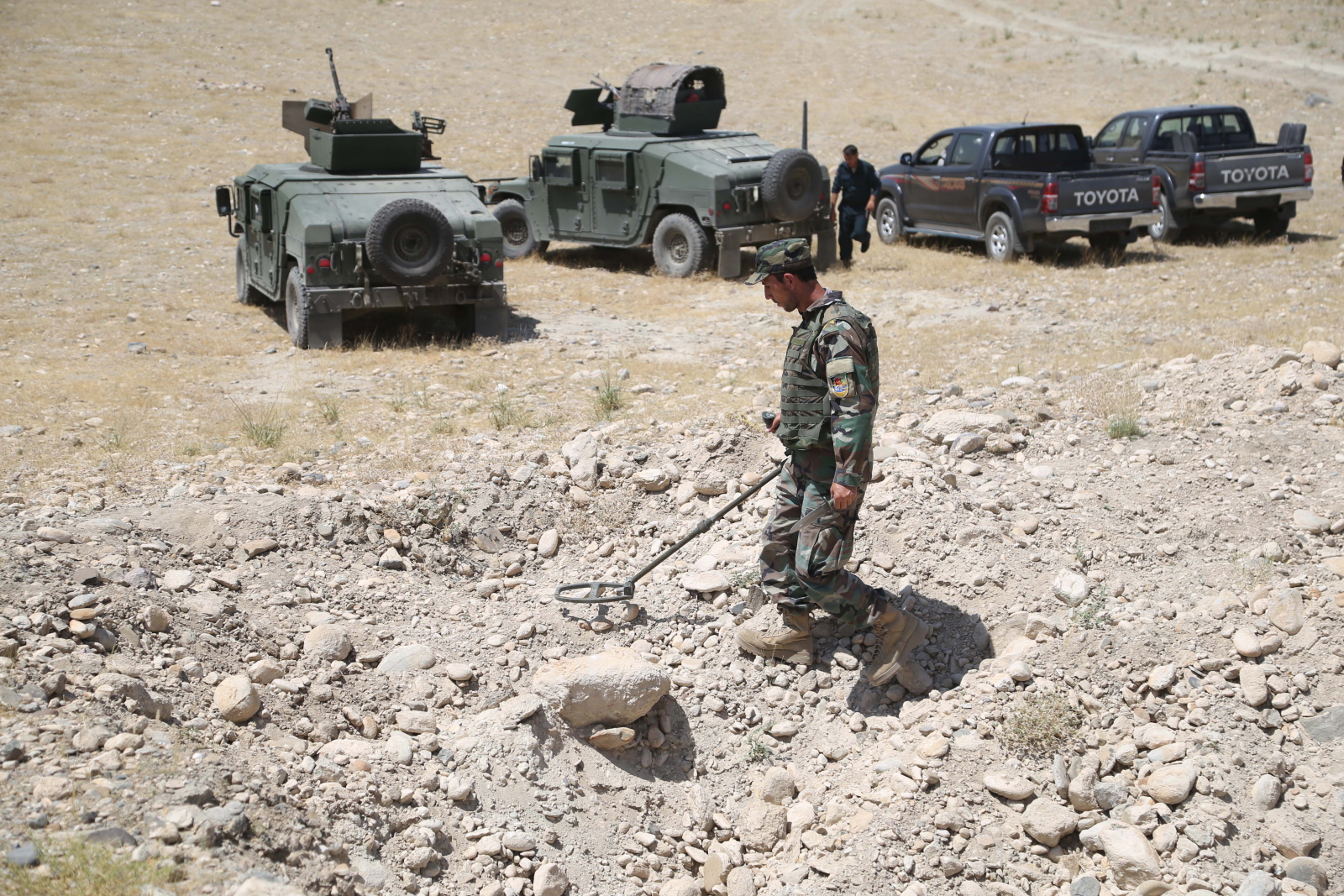 Operacja afgańskich sił bezpieczeństwa Fot. EPA/GHULAMULLAH HABIBI