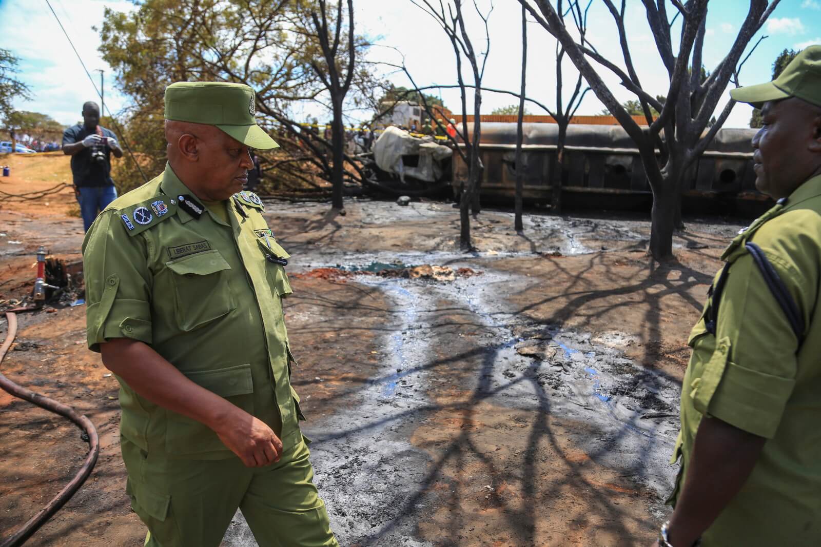 Wybuch tankowca w Tanzanii fot. EPA/MBAROUK KHAAN