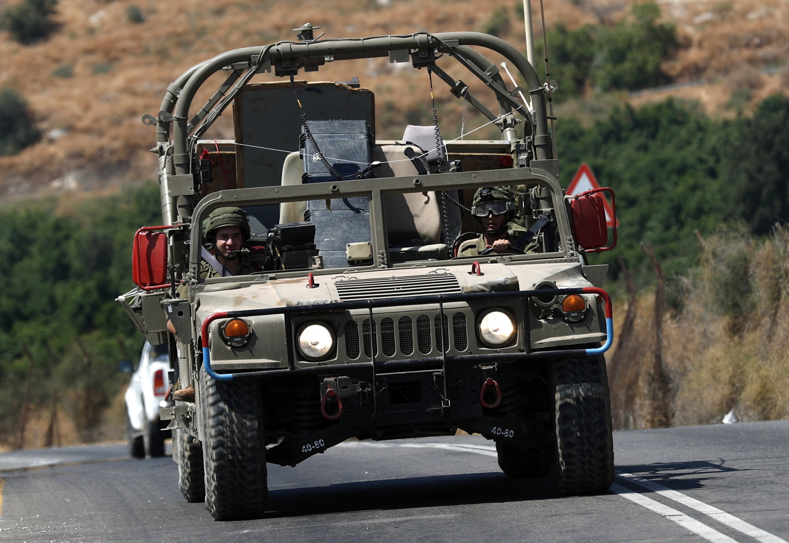 Samochód wojskowy w Izraelu Fot. EPA/ATEF SAFADI 