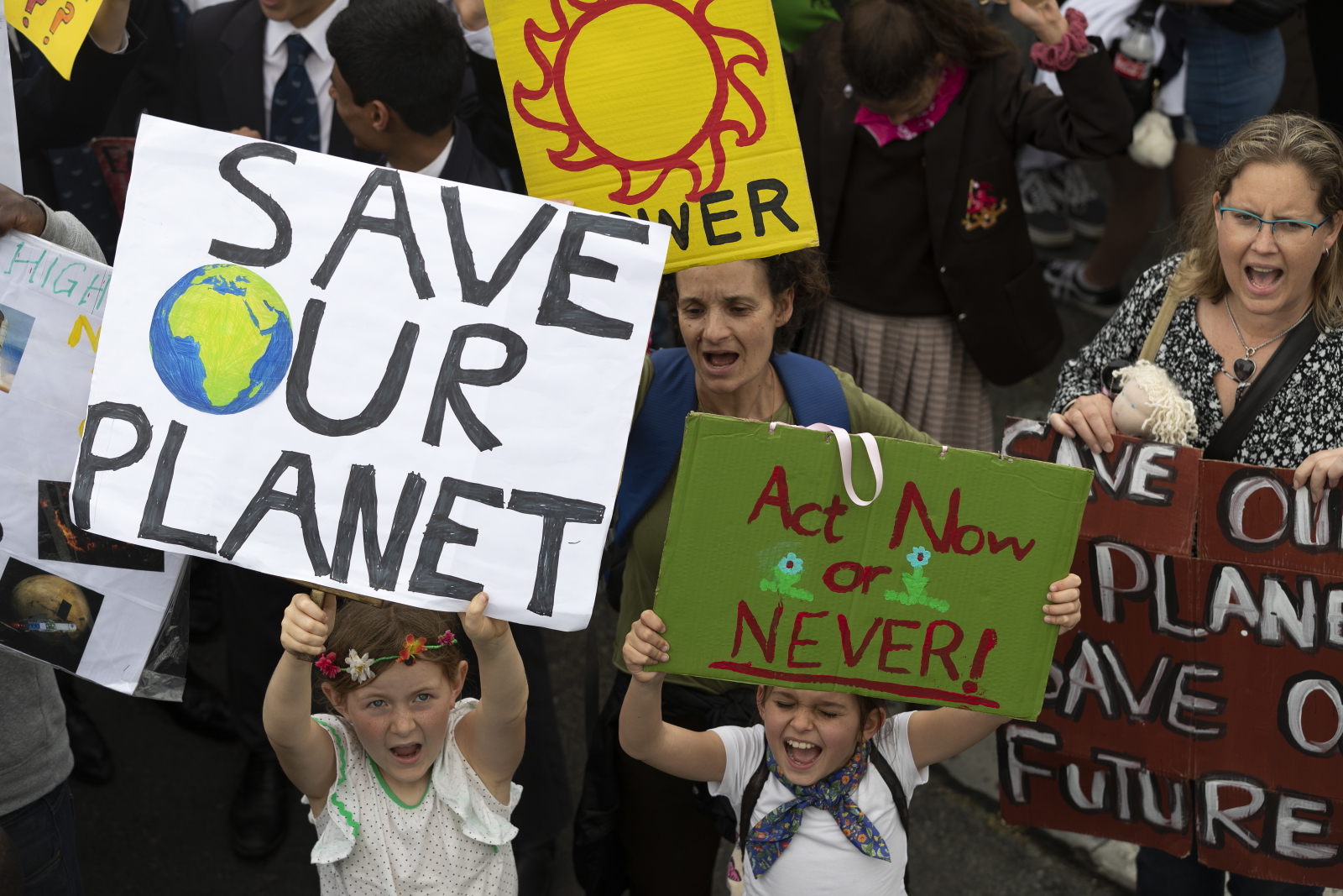 Globalny Strajk Klimatyczny - Cape Town (RPA) Fot. PAP/EPA/NIC BOTHMA