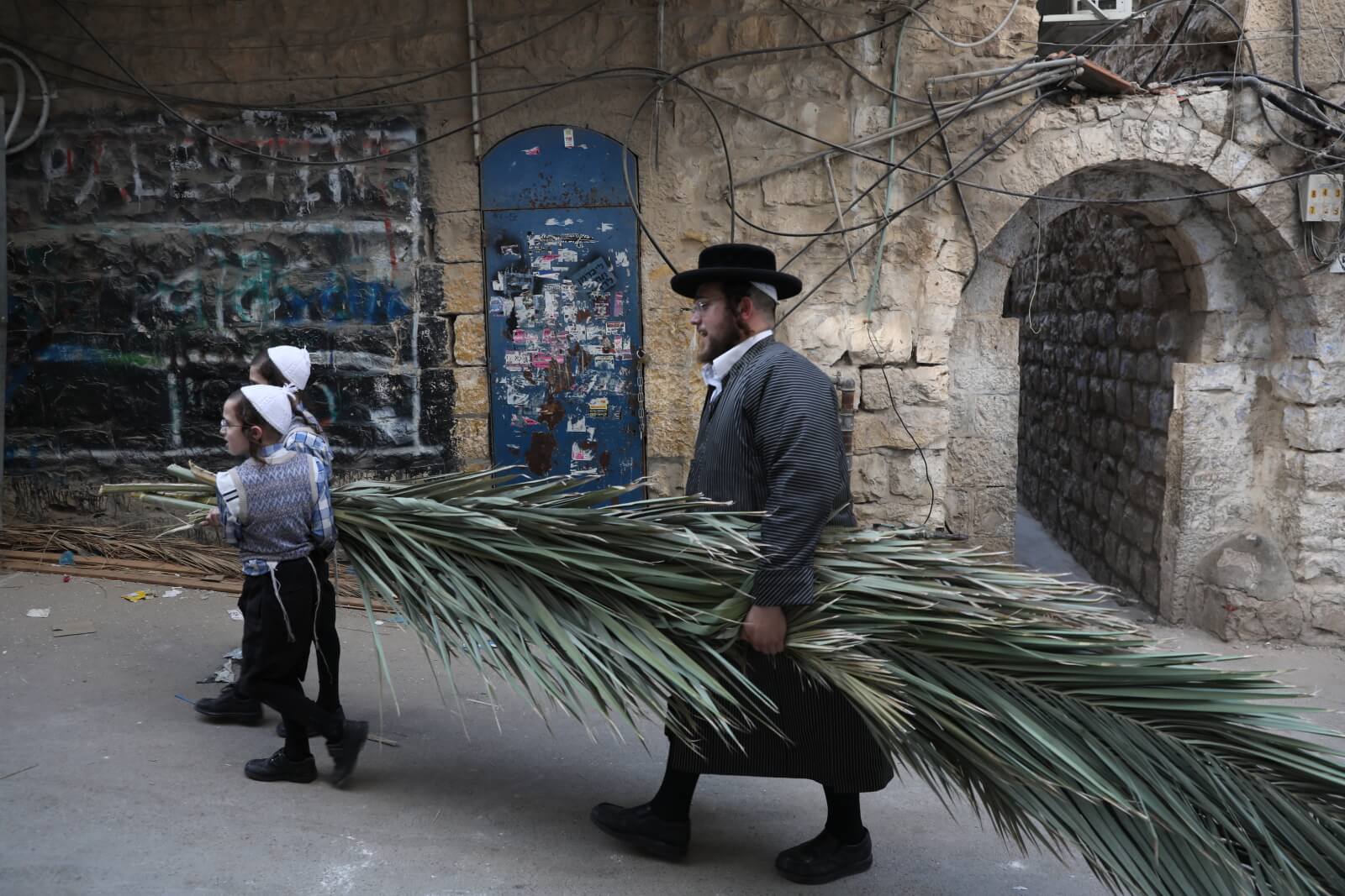 Sukkot w Izraelu fot. EPA/ABIR SULTAN 