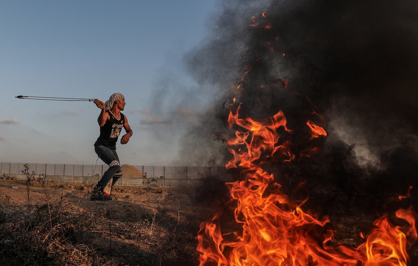Strefa Gazy fot. EPA/MOHAMMED SABER