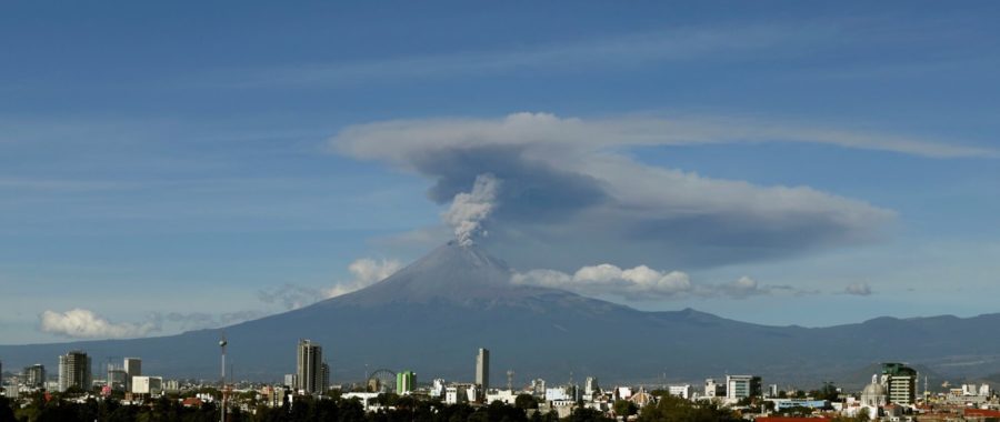 Wulkan w Meksyfku fot. EPA/Hilda Rios