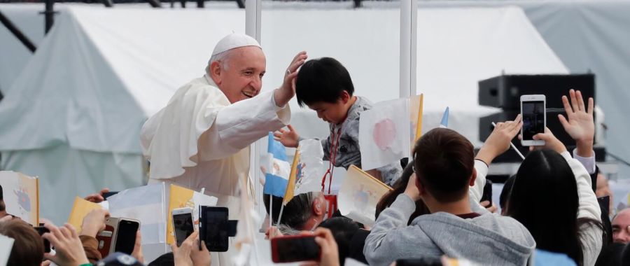 papież w Japonii