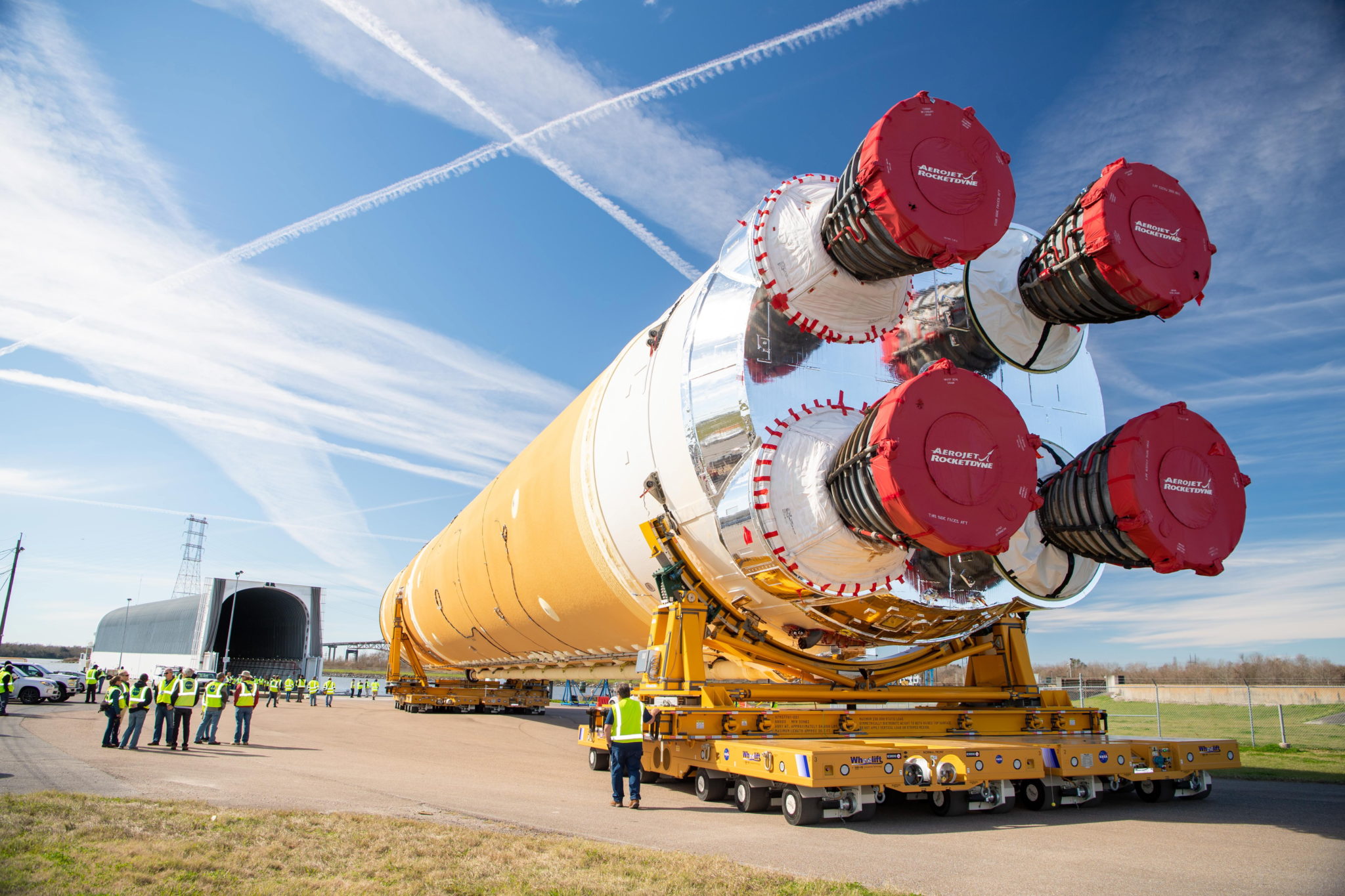 USA: Transport modułu rakietowego. fot. EPA/NASA HANDOUT  