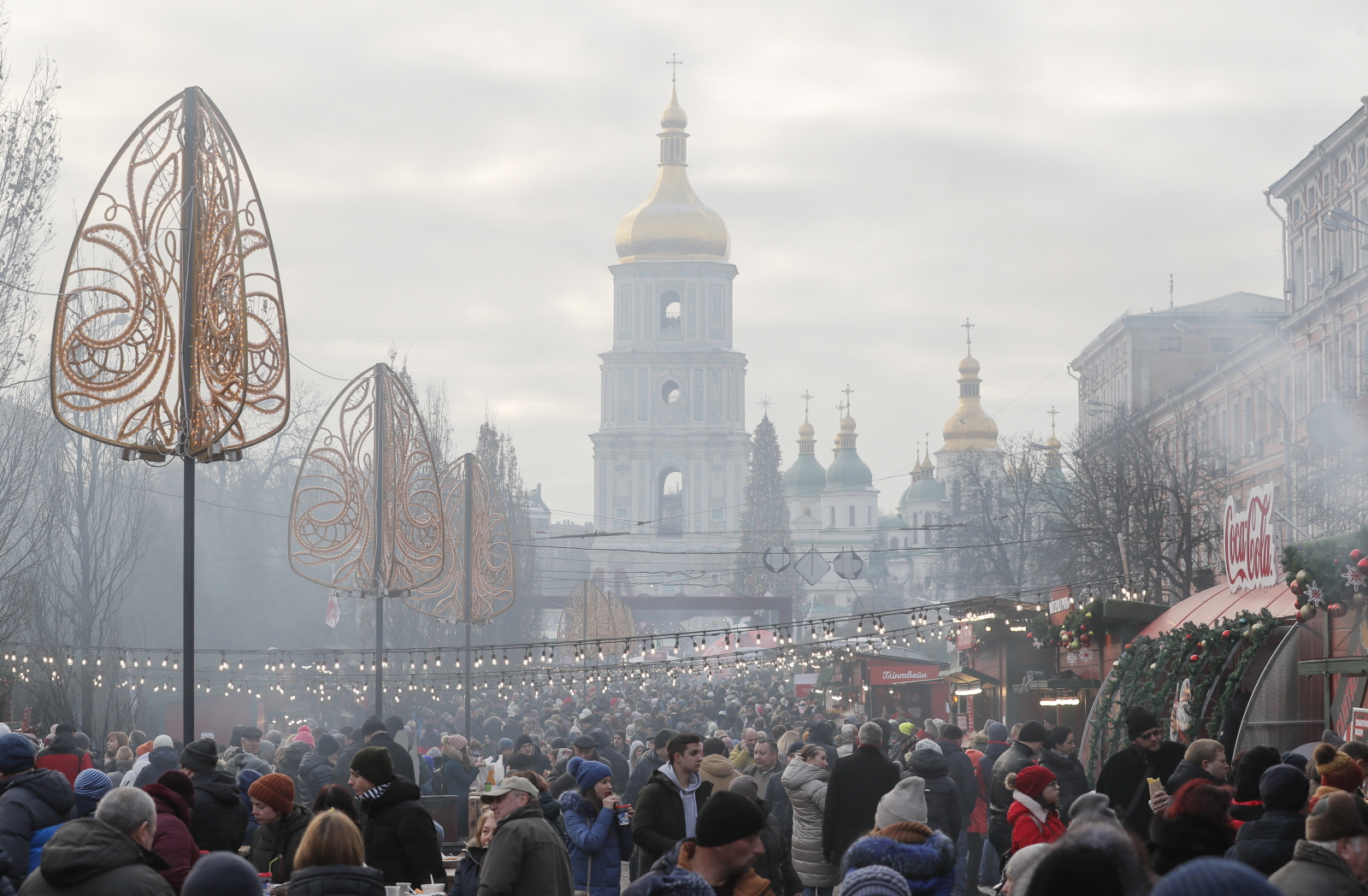 Święta w Rosji fot. EPA/SERGEY DOLZHENKO 