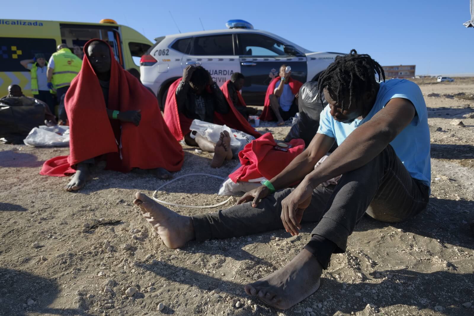 Migranci uratowani na Gran Canarii fot. EPA/ANGEL MEDINA G. 