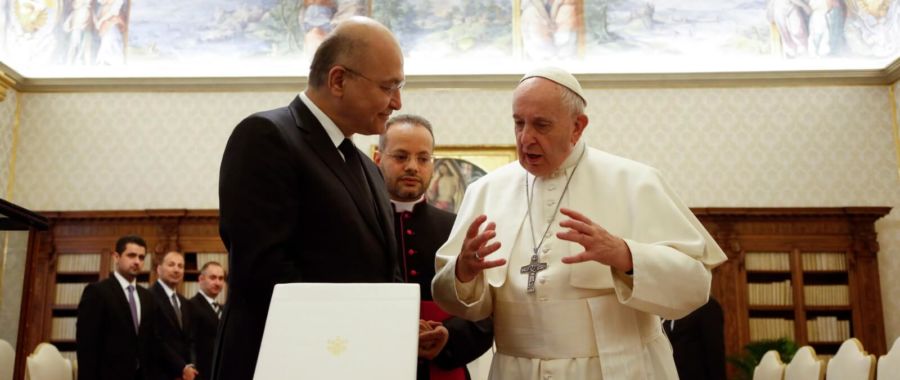 prezydent iraku u papieża franciszka