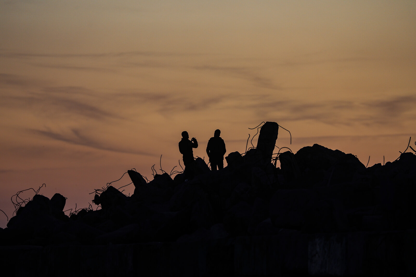Palestyńczycy w Strefie Gazy fot. EPA/MOHAMMED SABER