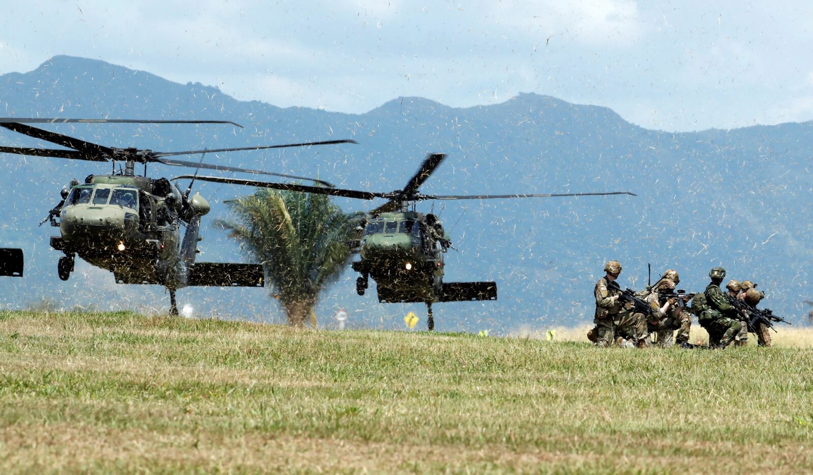 Ćwiczenia wojskowe Kolumbijczyków z Amerykanami fot. EPA/Mauricio DueĂ±as CastaĂ±eda