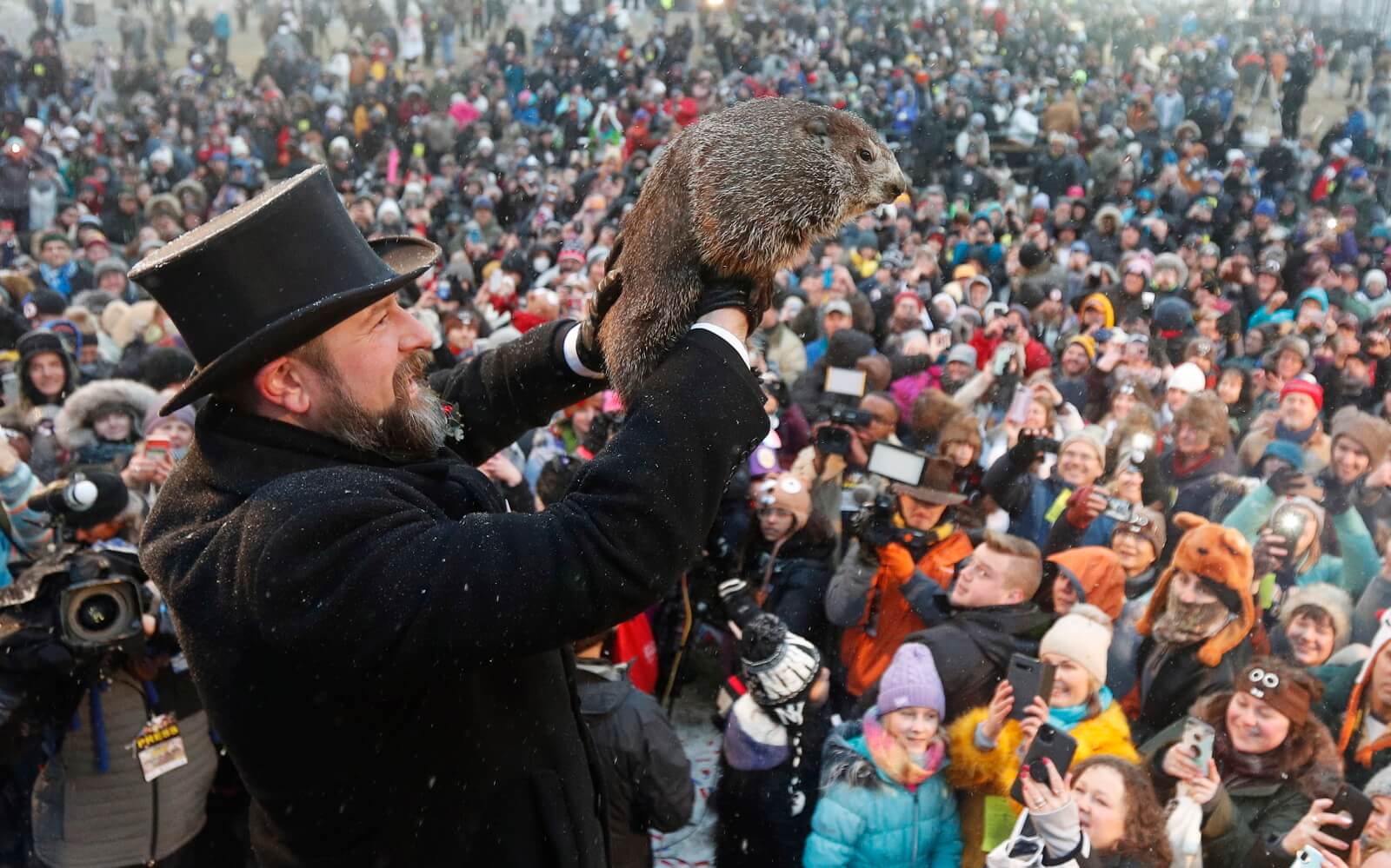 Dzień Świstaka w USA fot. EPA/DAVID MAXWELL