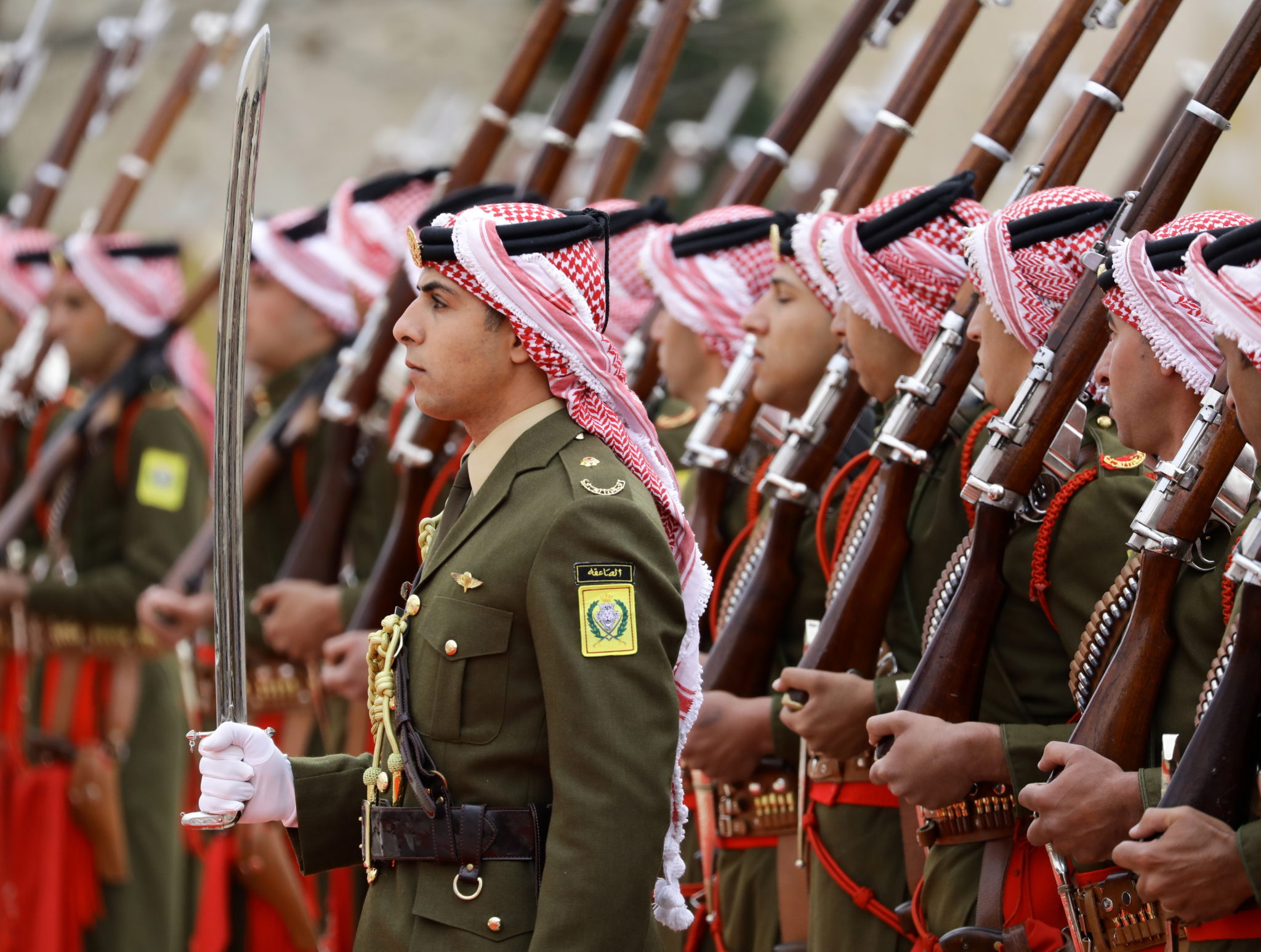Prezentacja wojska jordańskiego. fot.  EPA/AMEL PAIN