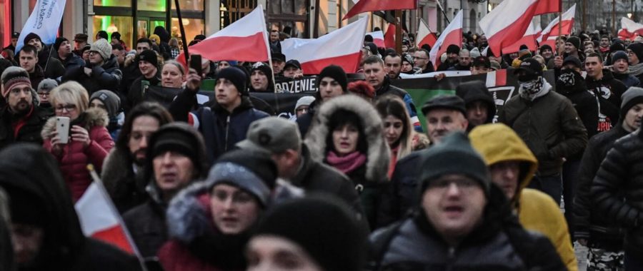Marsz pamięci żołnierzy wyklętych w Lublinie fot. PAP/Wojtek Jargiło