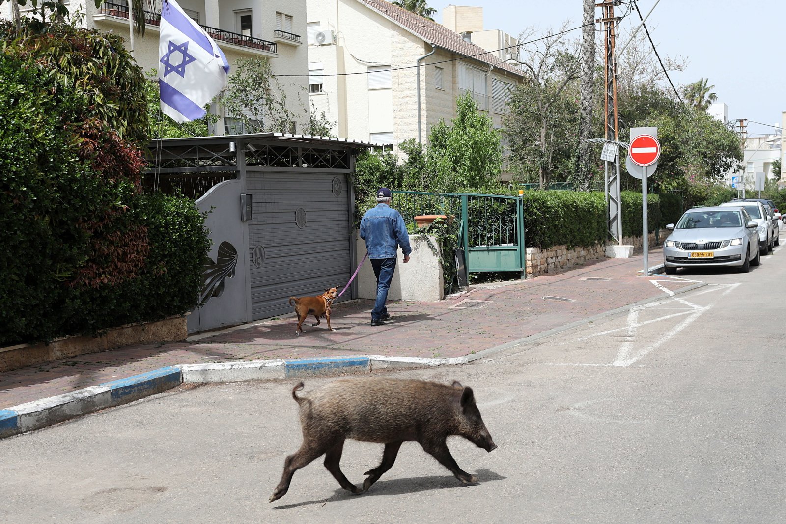 Ulice podczas pandemii koronawirusa w Izraelu fot. EPA/ABIR SULTAN 