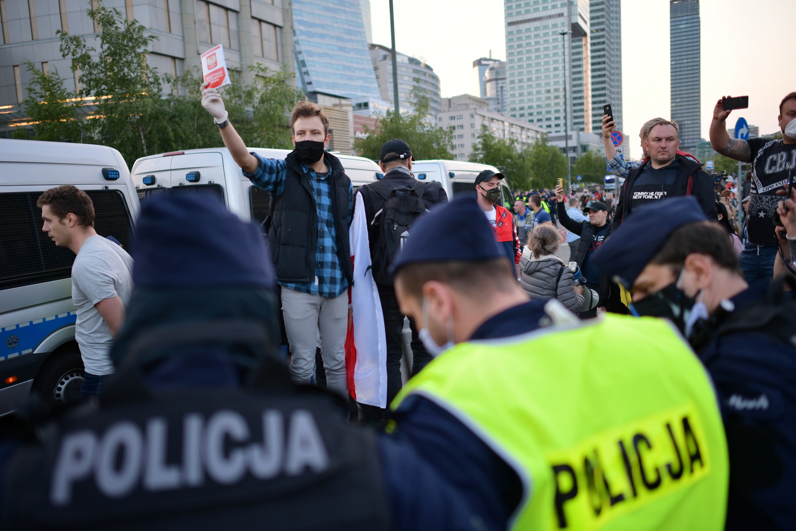 Protest przedsiębiorców, tym razem w Warszawie. Fot. PAP/Marcin Obara