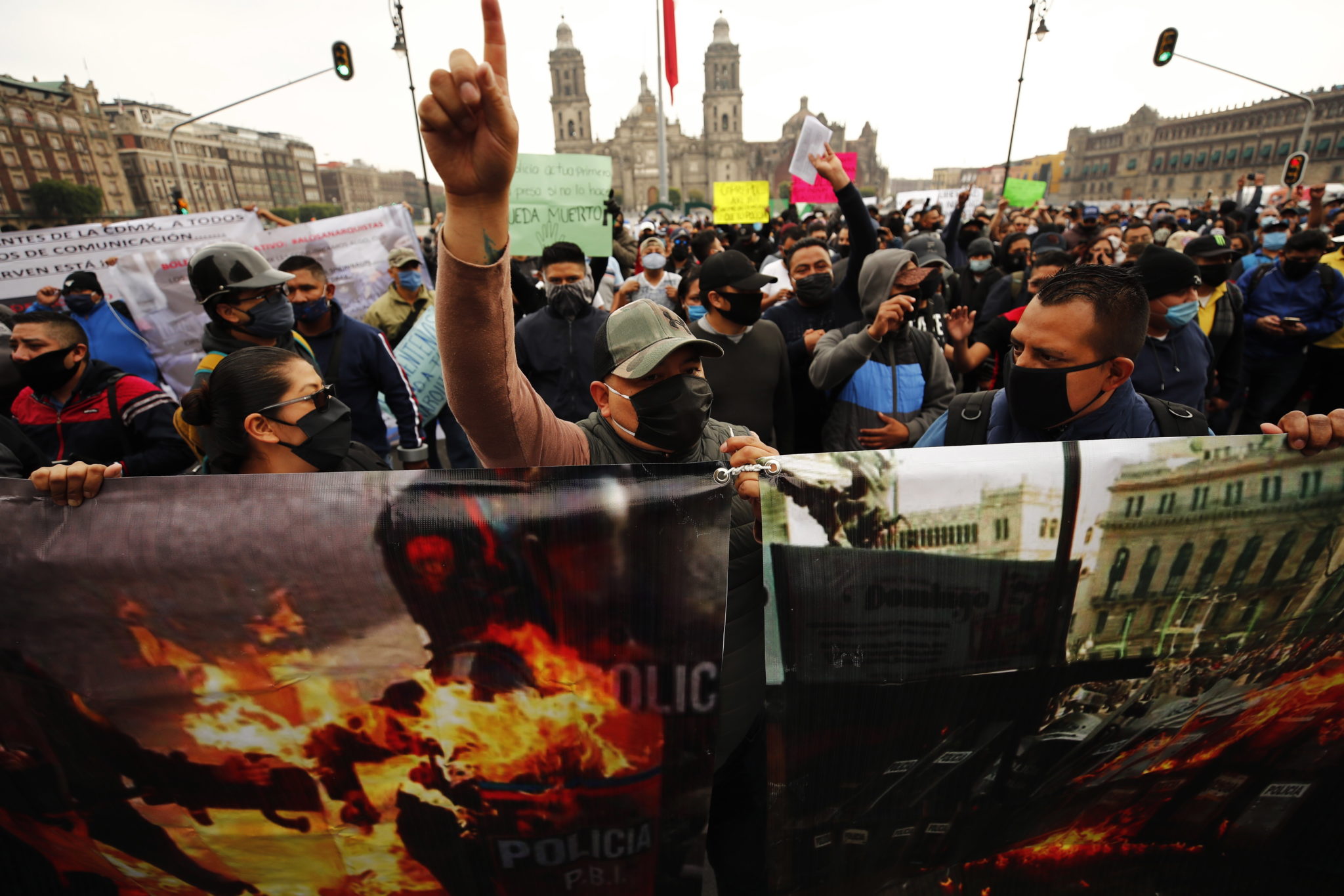 Protesty w Meksyku. Fot. EPA/Jose Mendez 