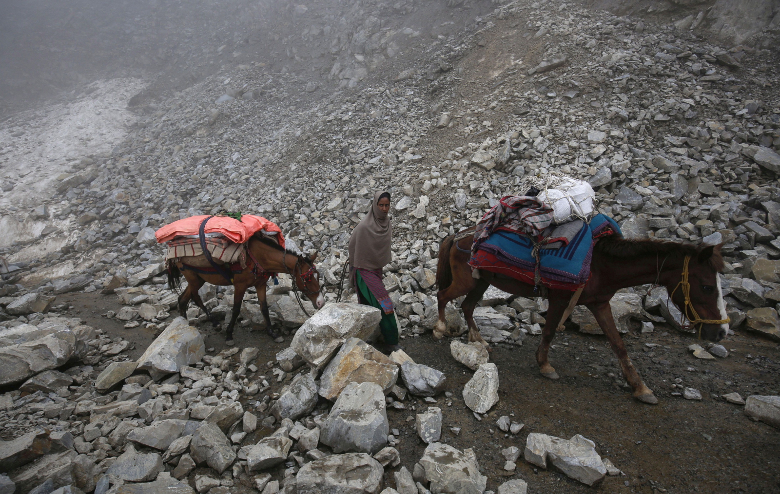Nomadzi w Himalajach EPA/FAROOQ KHAN 