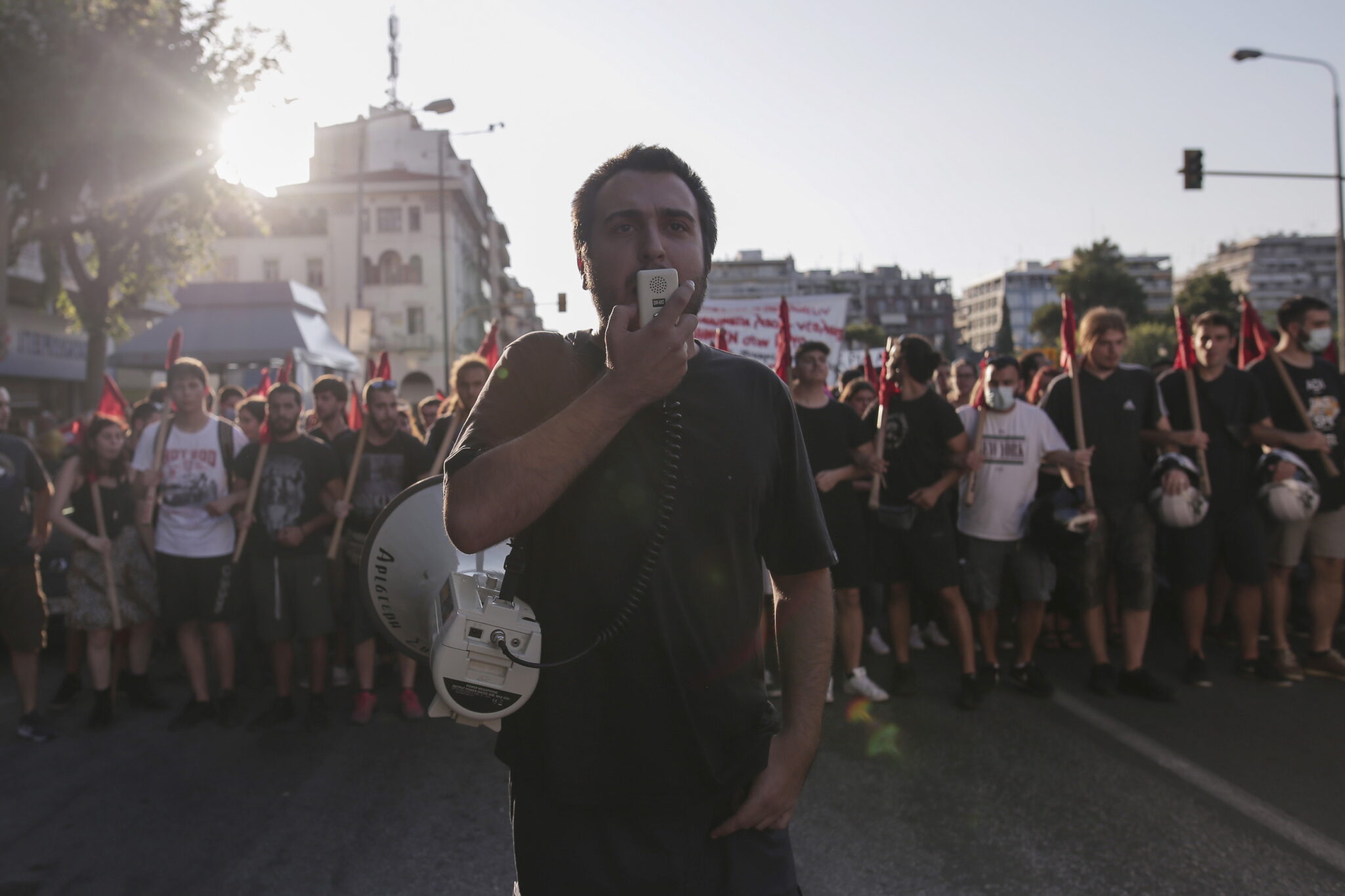 Grecja, Saloniki: protest przeciwko ustawie ograniczającej prawo do demonstracji, fot. EPA / ACHILLEAS CHIRAS 