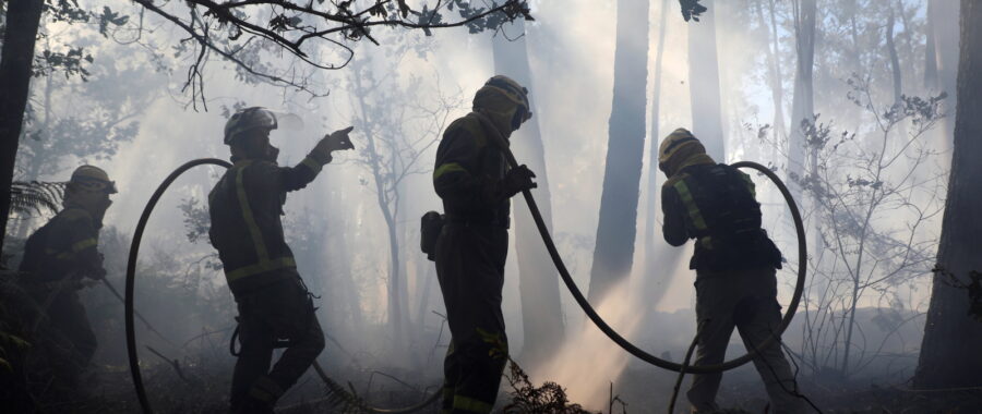 Pożary w Hiszpanii fot. EPA/Xoan Rey Dostawca: PAP/EPA.