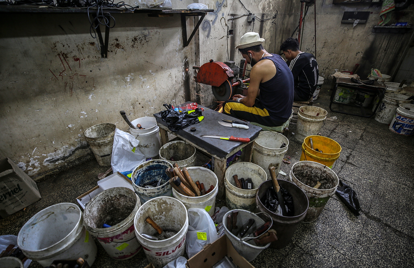 Przygotowania przed Eid al-Adha w Strefie Gazy fot. EPA/MOHAMMED SABER 
