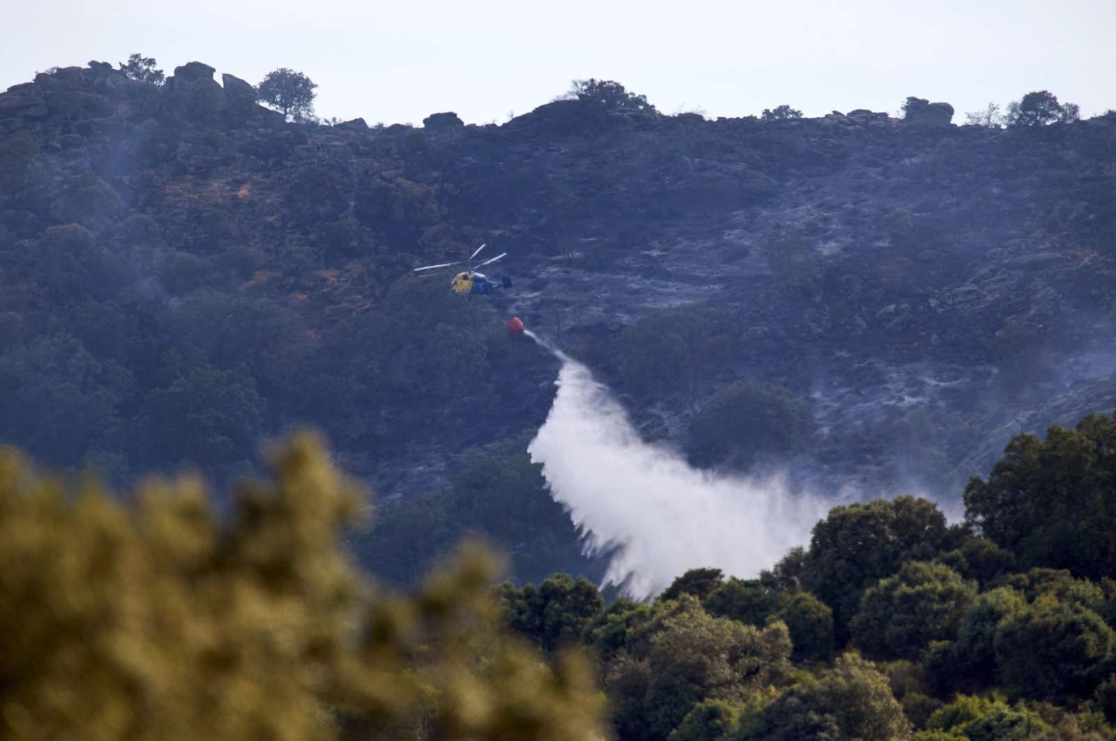 Pożar lasów w Hiszpanii EPA/Manu Reino 