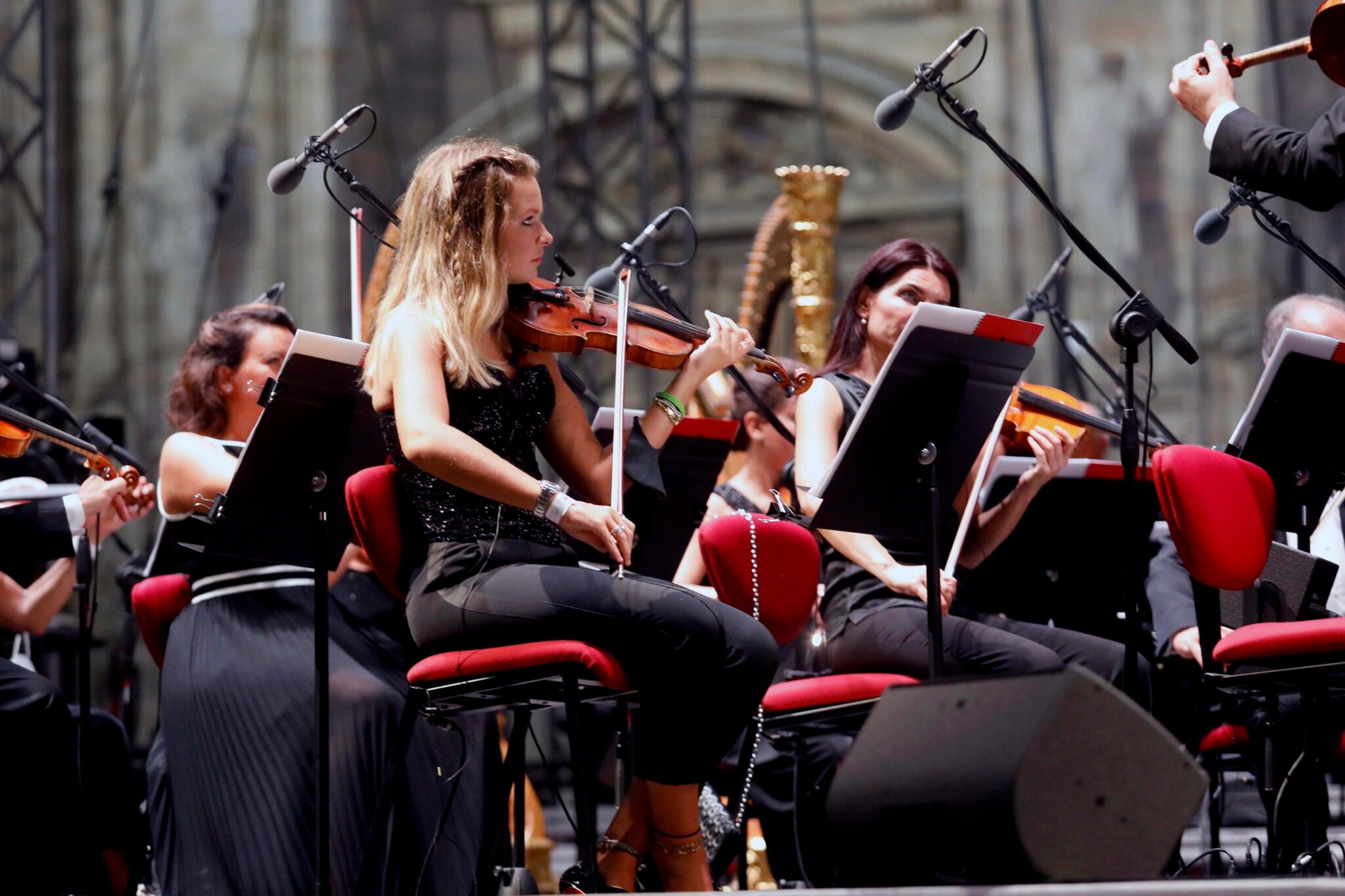 Mediolan, Włochy: koncert Scala Philharmonic pod dyrekcją Riccardo Chailly, fot. EPA / Mourad Balti Touati 