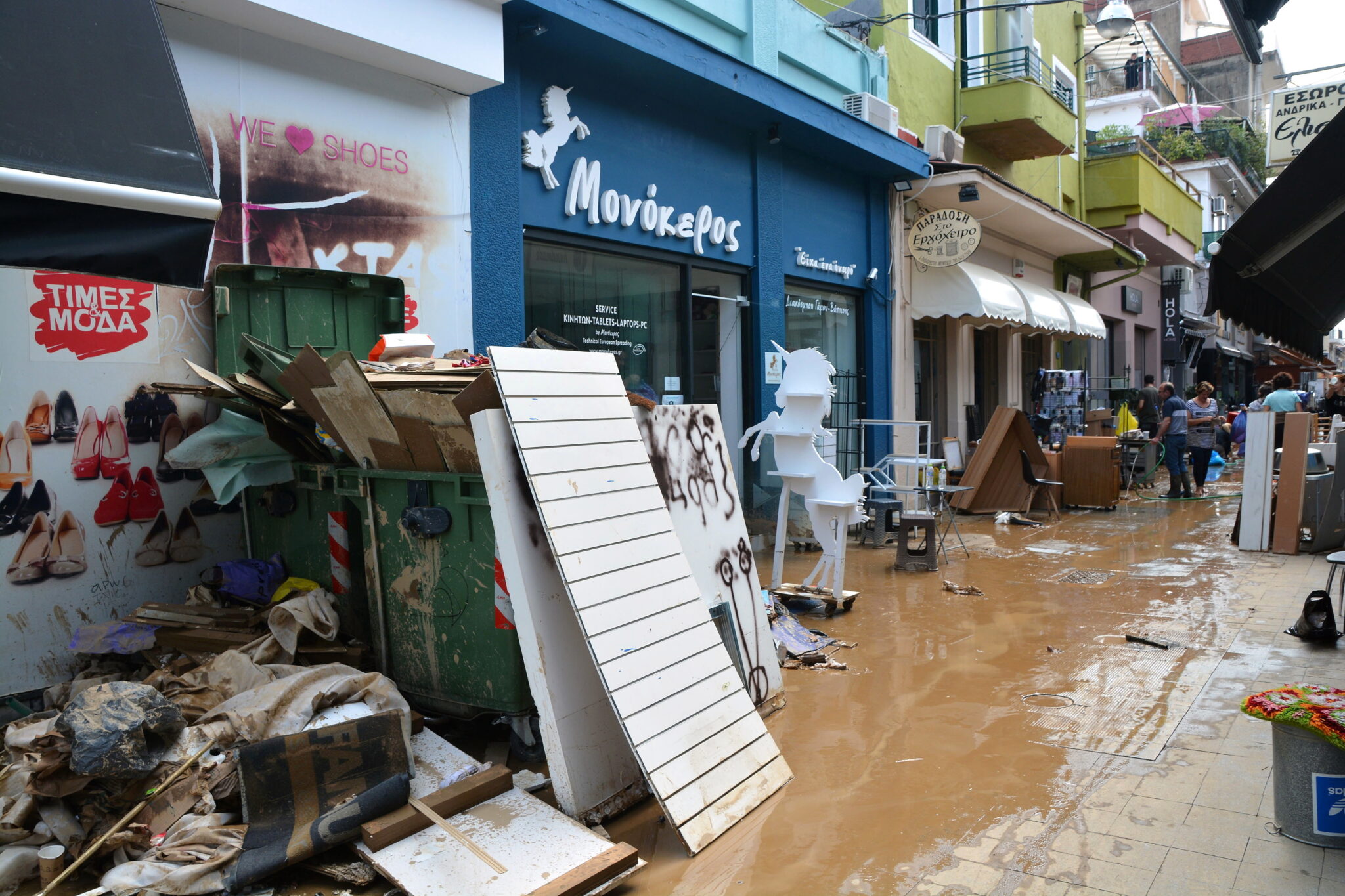 Grecja powódź huragan 
