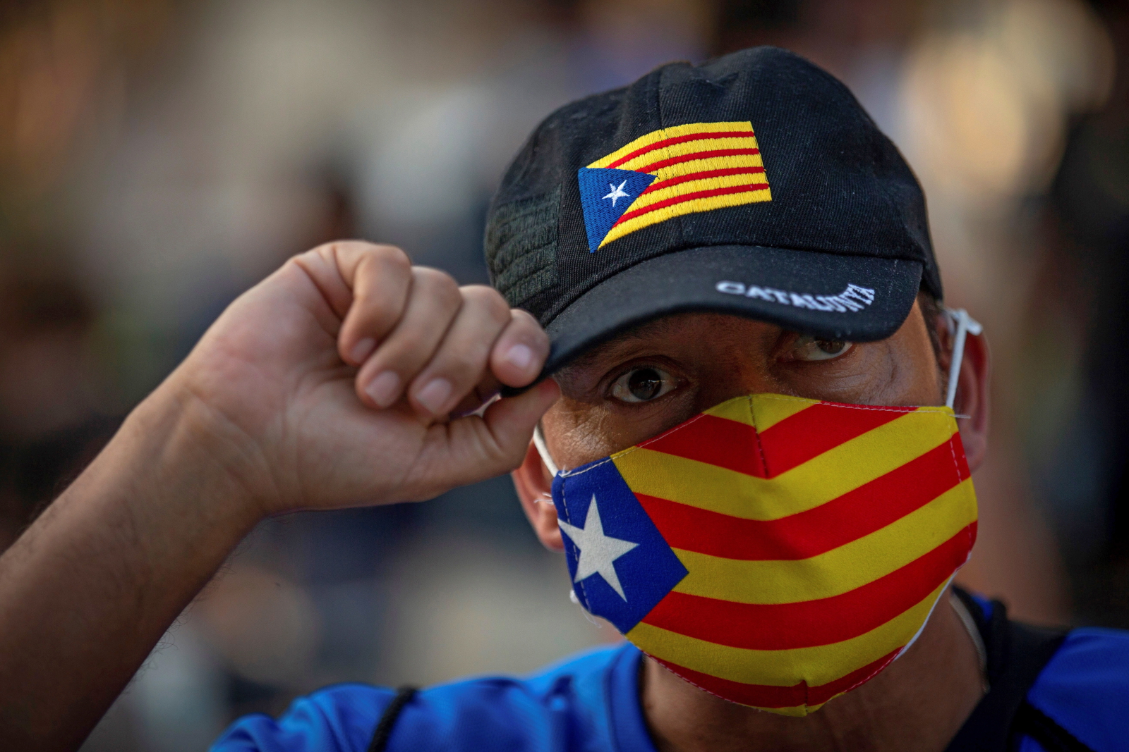 Dzień Diada w Katalonii fot. EPA/Enric Fontcuberta 
