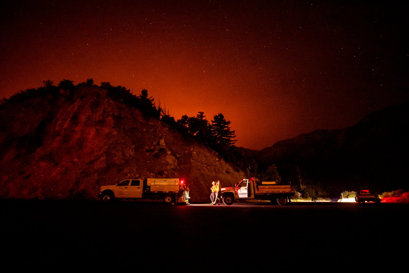 Pożary lasów w Kalifornii EPA/ETIENNE LAURENT 