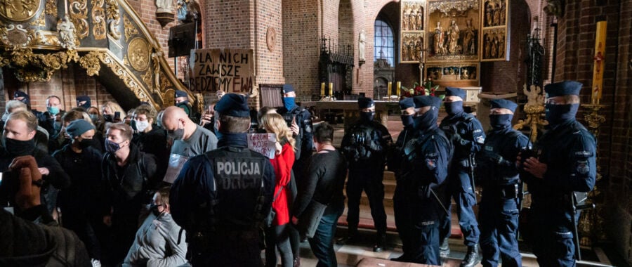 Protest Katedra Poznańska fot. Karol Jeliński, Jan Jeliński