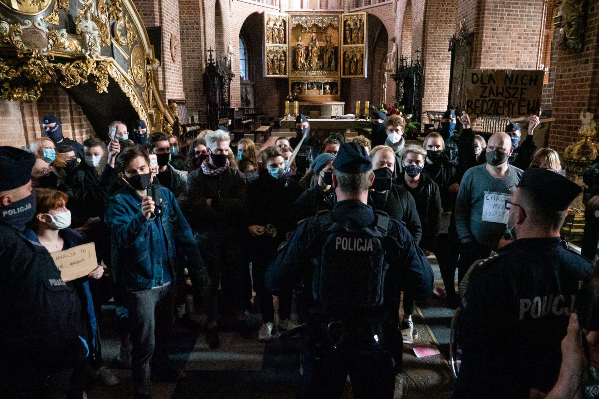 Protest Katedra Poznańska fot. Karol Jeliński, Jan Jeliński