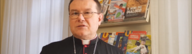 abp Paolo Pezzi fot. kadr z materiału wideo kanału Vatican IHD