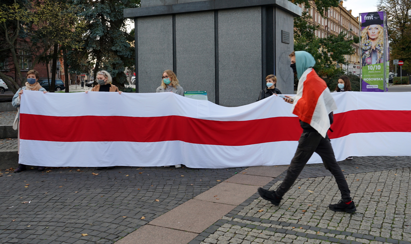 Marsz Solidarności z kobietami Białorusi w Szczecinie Fot. PAP/Marcin Bielecki